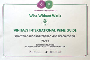 TENUTA Montepulciano d’Abruzzo vincitore al Vinitaly 2022